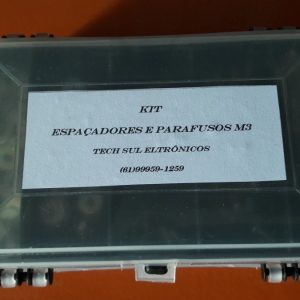KIT DE ESPAÇADORES MxF e PARAFUSOS, PORCAS E ARROELAS M3
