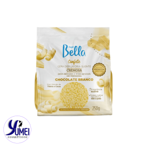 CERA CONFETE CREMOSA CHOCOLATE BRANCO 250G DEPIL BELLA