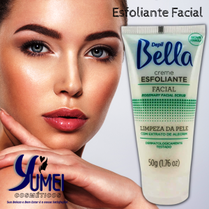 ESFOLIANTE EM CREME FACIAL DE ALECRIM DEPIL BELLA 50G
