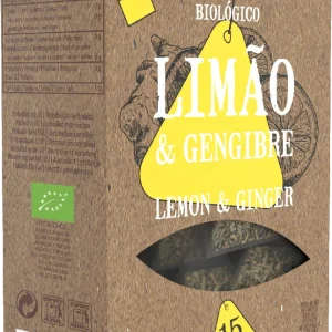 Infusão Limão e Gengibre Saquetas Bio