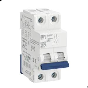 Minidisjuntor Bipolar Curva C MDWP-C Proteção Elétrica WEG