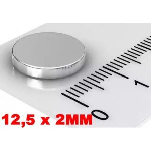 SUPER IMÃ DE NEODÍMIO 12,5X2MM – DISCO