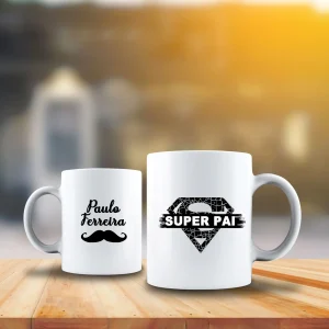 Caneca personalizada Super Pai - Especial dia do pai
