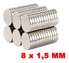 SUPER IMÃ DE NEODÍMIO 8X1,5MM – DISCO