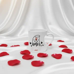 Caneca com alça de coração