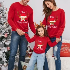 Sweat motivo de Natal para familia - Alce 2
